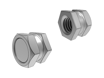 DIN16903 Type E Embedded Hex Nuts