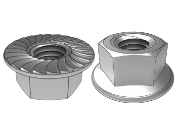 GB6177.1 Hexagon flange nuts with flower teeth (with non-slip teeth)