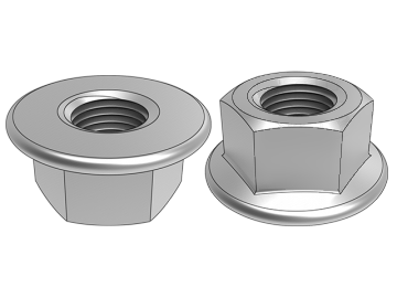 ISO 10663 Hexagon Flange Nuts with Fine Pitch