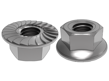 What the unique features of the hex flange nut and its importance in the industrial and mechanical fields