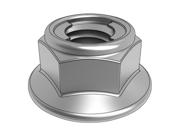 DIN6927 cleat type all-metal hexagonal flange lock nuts (clutch type)