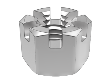 GB6178A Type 1 Hexagon Slotted Nut