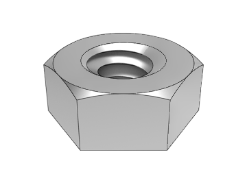 ASME B18.2.2.1-1 hex nut (single side chamfer)