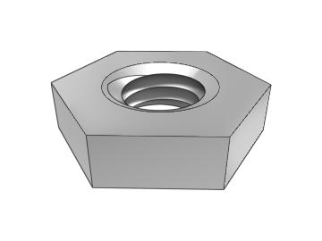 GB6174 Hexagon thin nuts without chamfer