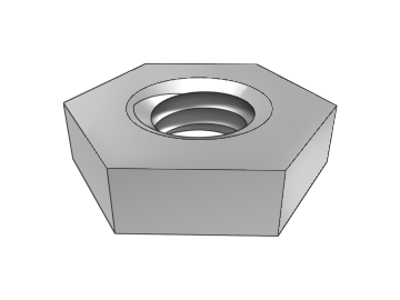 GB6174 Hexagon thin nuts without chamfer