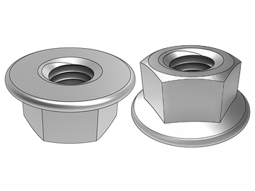 Can you explain the significance of coating or plating options for hex flange nuts in terms of corrosion resistance?