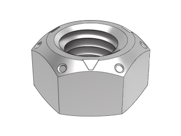 GB6184-B six-point type 1 all-metal hex lock nut (press three-point type)
