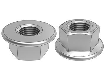 ISO 10663 Hexagon Flange Nuts with Fine Pitch