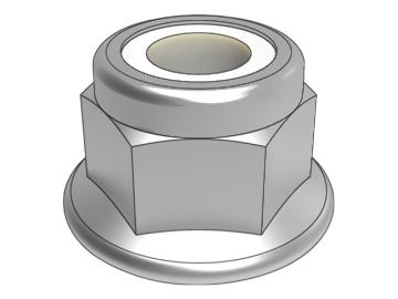 GB6183.2 Baini non-metallic insert hexagonal flange face lock nut with fine pitch