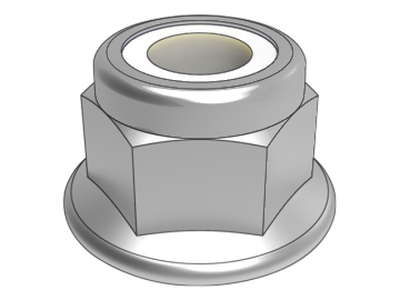 GB6183.2 Baini non-metallic insert hexagonal flange face lock nut with fine pitch