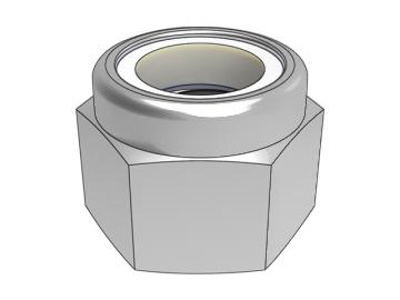 GB6182 Bainey Type 2 hexagon lock nuts with non-metallic inserts