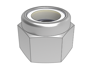 GB6182 Bainey Type 2 hexagon lock nuts with non-metallic inserts