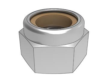 GB889.1 Brown Ni Type 1 non-metallic buckle insert hexagon lock nut