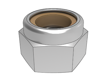 GB889.1 Brown Ni Type 1 non-metallic buckle insert hexagon lock nut