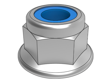 GB6183.2 Lanni non-metallic insert hexagonal flange face lock nut with fine pitch