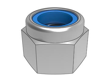 GB6182 Lenny Type 2 hexagon lock nuts with non-metallic inserts