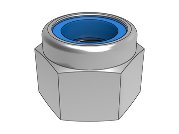 GB6182 Lenny Type 2 hexagon lock nuts with non-metallic inserts