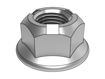 GB6187.2-B all-metal hexagonal flange face lock nut with fine pitch (three-point pressure)