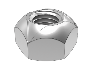 DIN980 V-type end face three-point all-metal torque type hexagonal lock nut