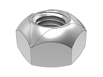 DIN980 V-type end face three-point all-metal torque type hexagonal lock nut