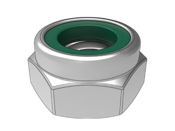 DIN985 Luni non-metallic insert hexagonal lock thin nuts