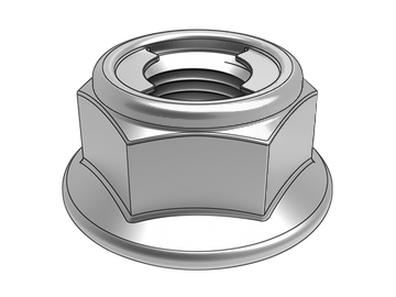 GB6187.2-A All-metal hexagonal flange face lock nut with fine pitch thread (clutch type)