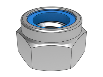 DIN982 Lenny Hexagon lock nuts with non-metallic buckle inserts