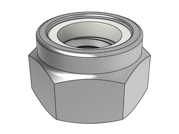 DIN982 Bernie non-metallic insert hexagonal lock nut