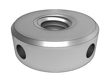GB816 round nut with hole on side