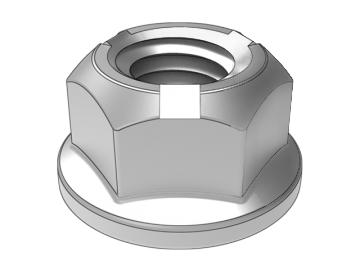 ASME B18.16.6.11 (three-point pressure) all-metal hexagonal flange lock nuts (three-point pressure)