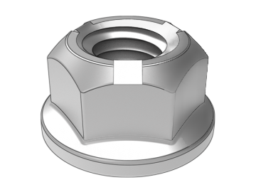 ASME B18.16.6.11 (three-point pressure) all-metal hexagonal flange lock nuts (three-point pressure)
