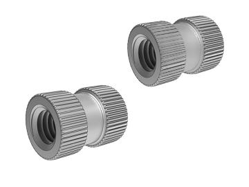 GB809A type (through hole) outer small diameter Embedded round nut