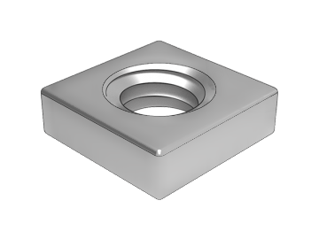 DIN562 square thin nut without chamfer