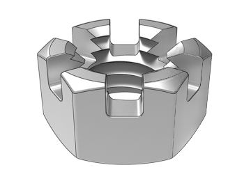 GB59 Small hexagon slotted thin nuts