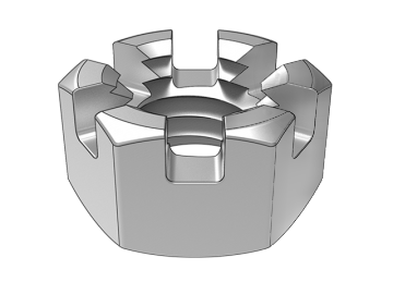 GB59 Small hexagon slotted thin nuts
