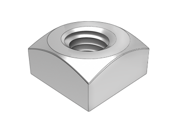 DIN557 large opposite side single chamfered square nut