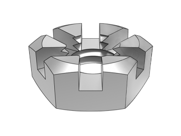 GB6181 Hexagon Slotted Thin Nut
