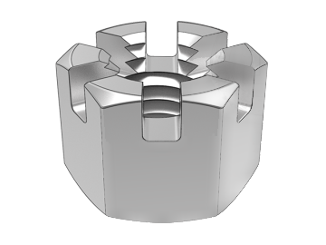 GB6178A Type 1 Hexagon Slotted Nut