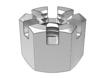 GB6180A Type 2 Hexagon Slotted Nut
