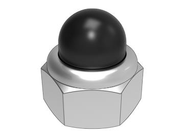GB802.5 Hexagon cap nuts with non-metallic buckle inserts