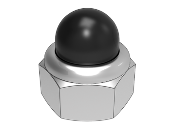 GB802.5 Hexagon cap nuts with non-metallic buckle inserts